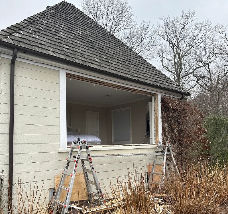 Pella casement window replacement in Weston, CT